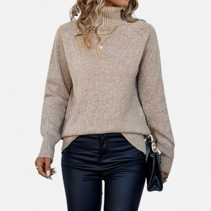 Ariste | Pull-over élégant à col haut et tricot chaud