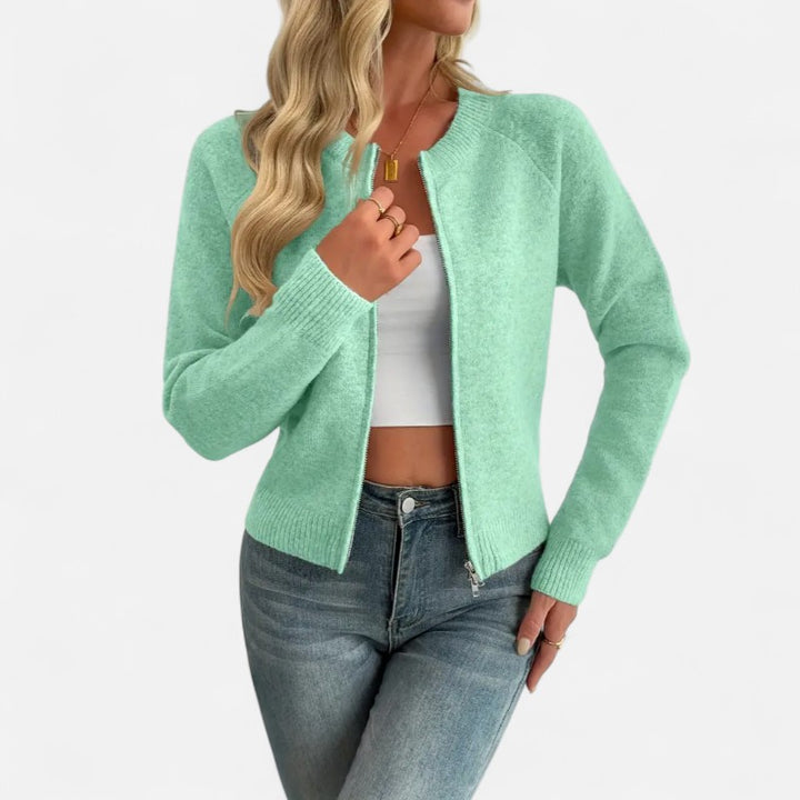 Ariste | Cardigan élégant en fausse fourrure pour femme