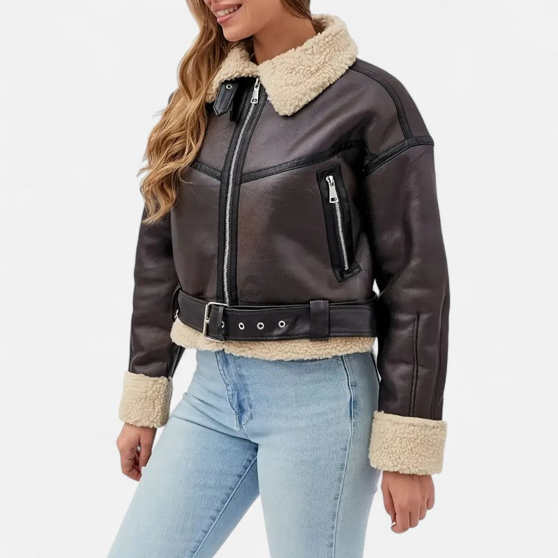 Ariste | Blouson biker revisité pour femme