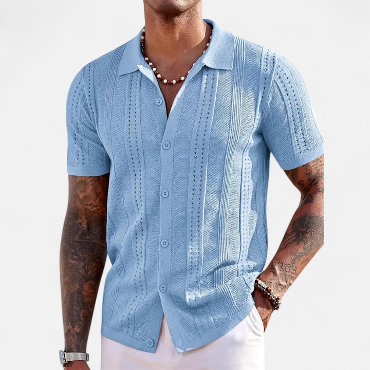 Ariste | Polo texturé manches courtes