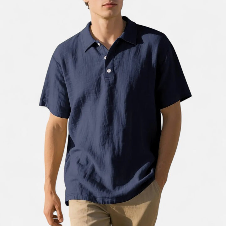 Ariste | Chemise-polo en lin – Homme