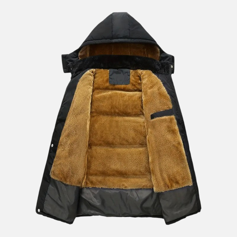 Ariste | Manteau d'hiver épais pour homme avec capuche