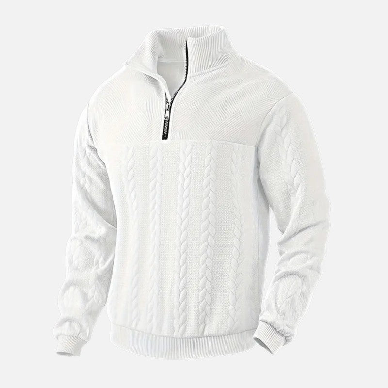 Ariste | Sweat-shirt à manches longues et fermeture éclair pour homme