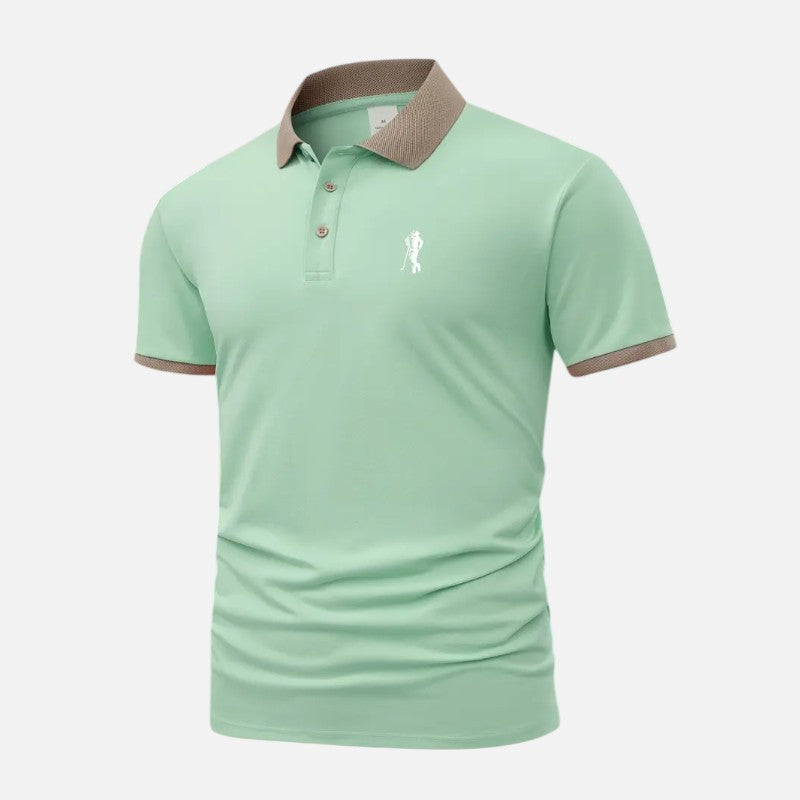 Ariste | Polo à col contrasté pour homme