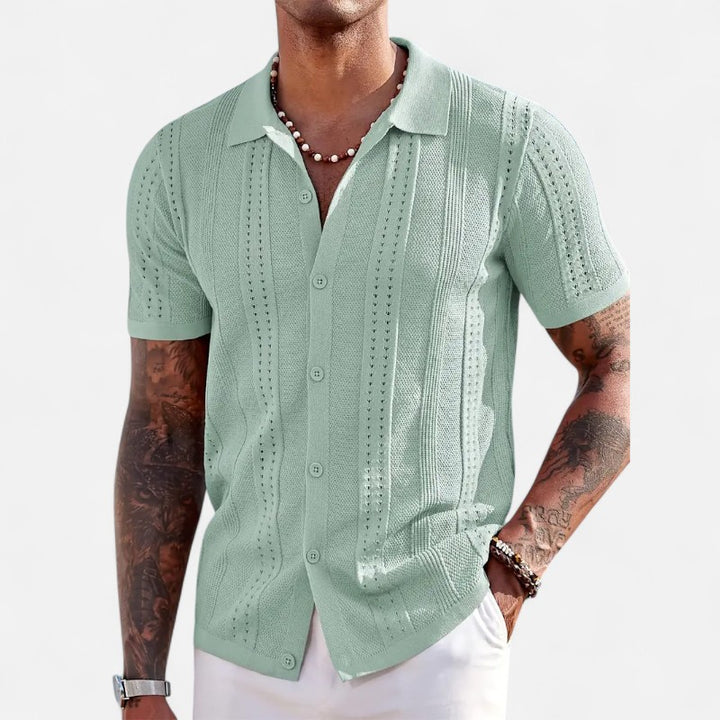 Ariste | Polo texturé manches courtes