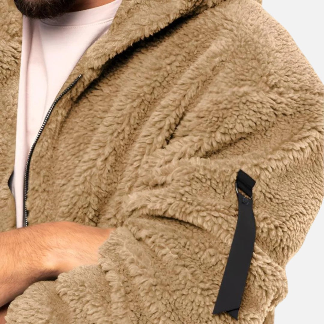 Ariste | Veste à capuche double polaire