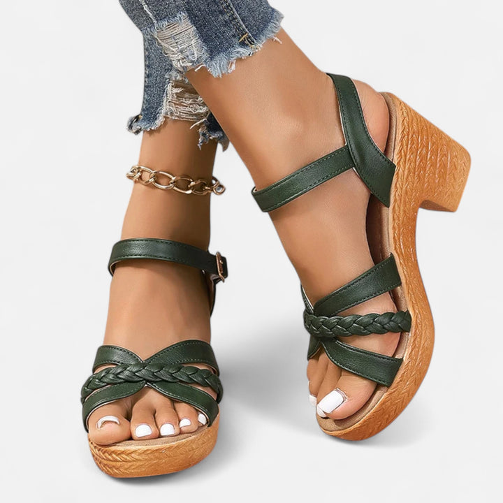 Ariste | Sandales à talons hauts tressés pour femmes